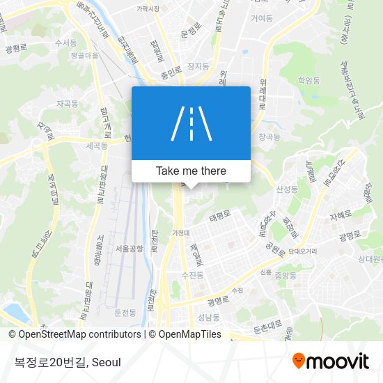 복정로20번길 map