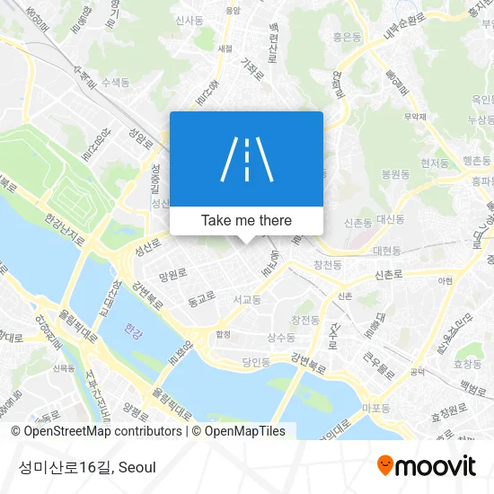 성미산로16길 map