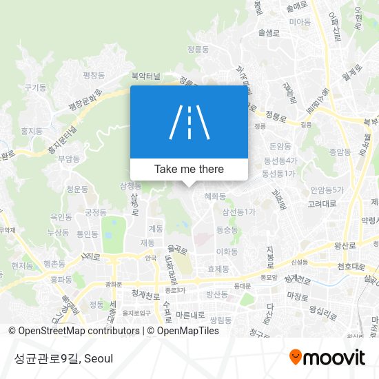 성균관로9길 map