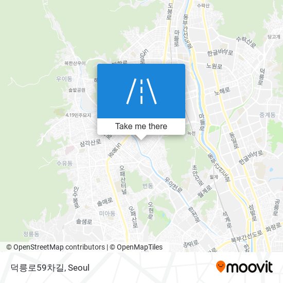 덕릉로59차길 map