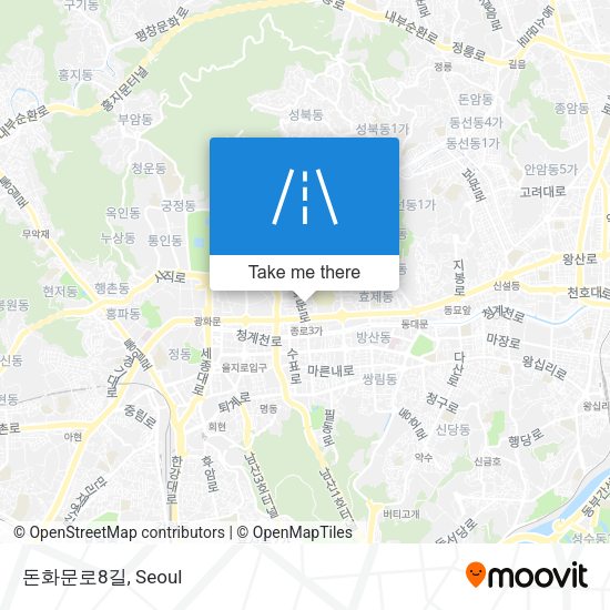 돈화문로8길 map