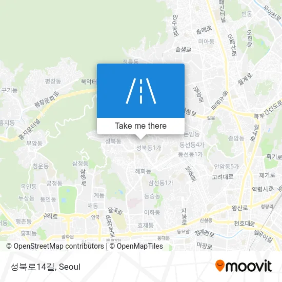 성북로14길 map
