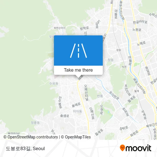 도봉로83길 map