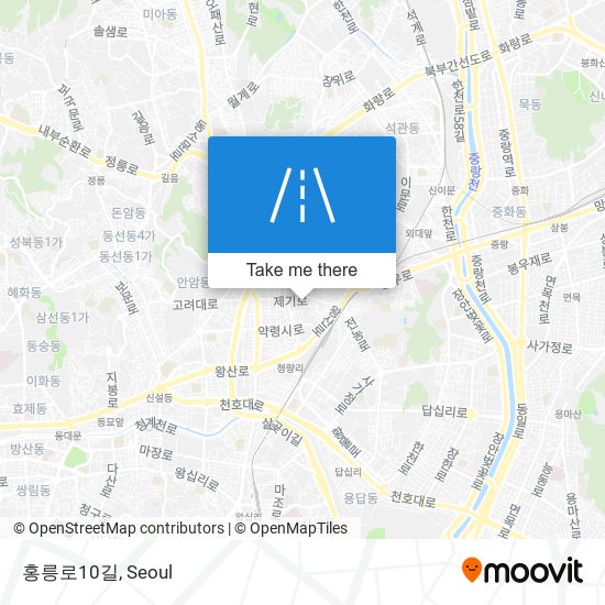 홍릉로10길 map