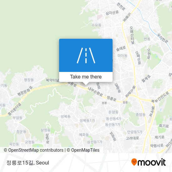 정릉로15길 map