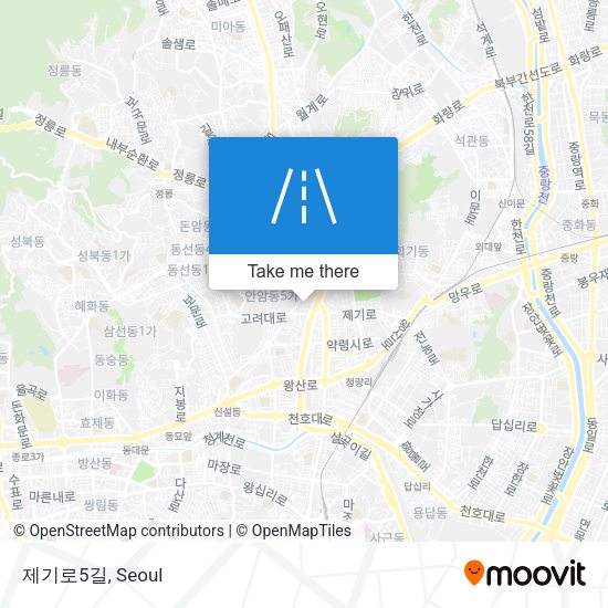 제기로5길 map