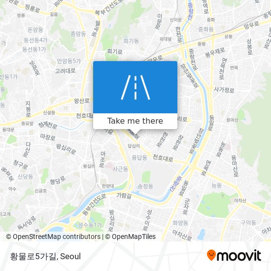 황물로5가길 map