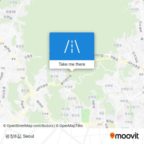 평창8길 map