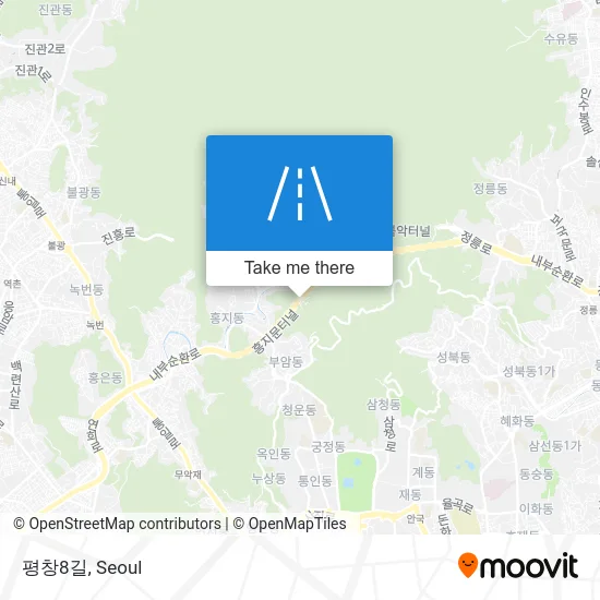 평창8길 map