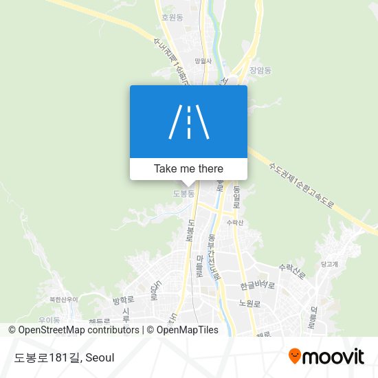 도봉로181길 map