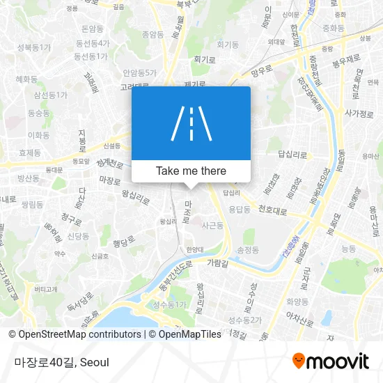 마장로40길 map