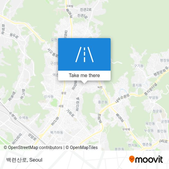 백련산로 map