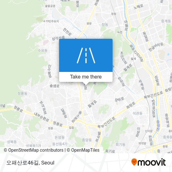 오패산로46길 map