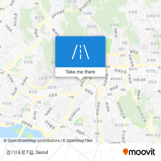 경기대로7길 map