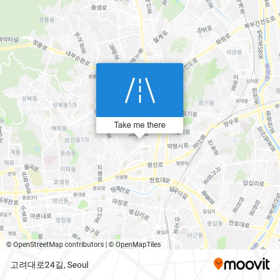 고려대로24길 map