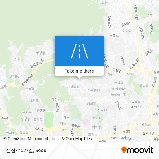 선잠로5가길 map