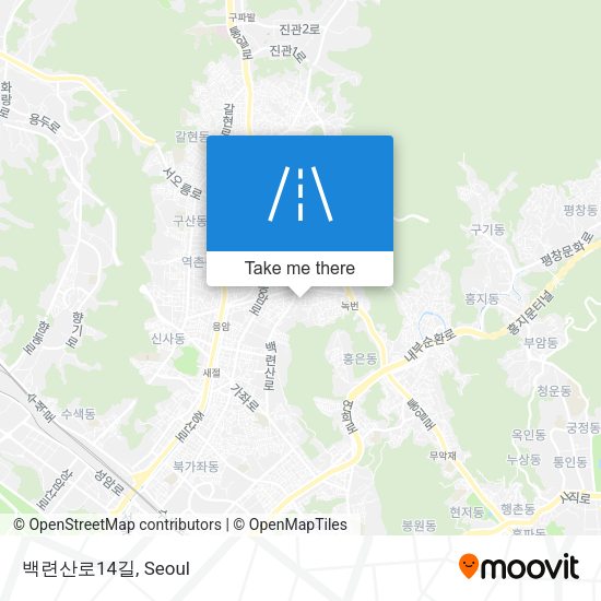 백련산로14길 map