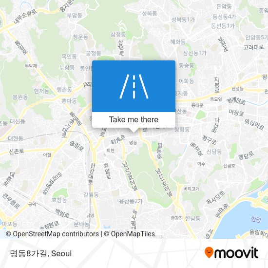 명동8가길 map