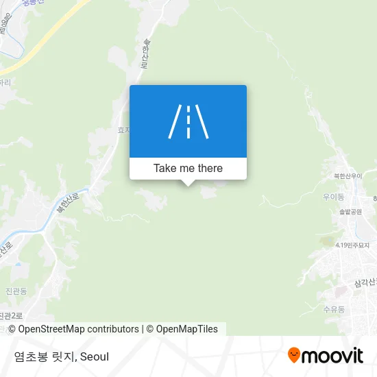 염초봉 릿지 map