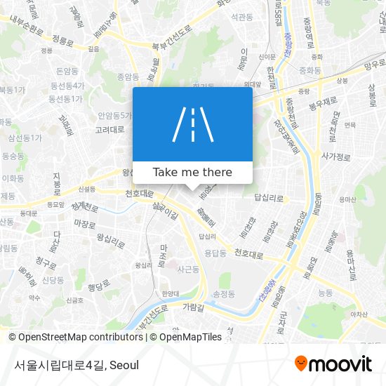 서울시립대로4길 map