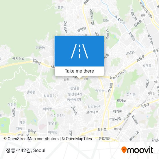 정릉로42길 map
