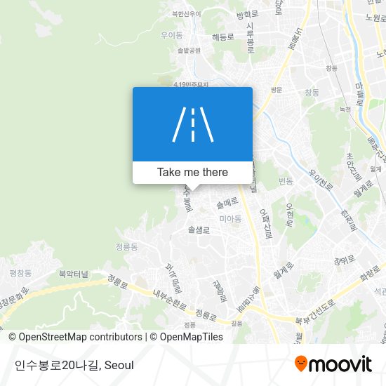 인수봉로20나길 map