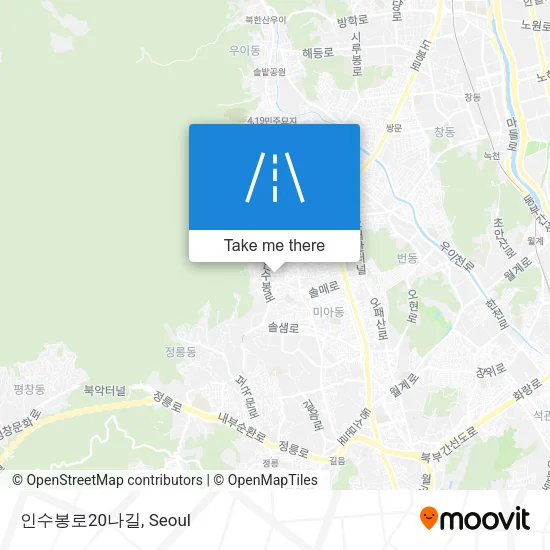 인수봉로20나길 map