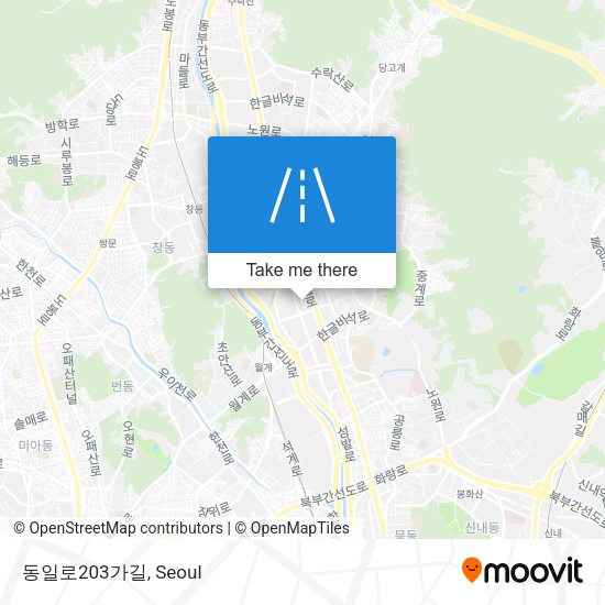 동일로203가길 map