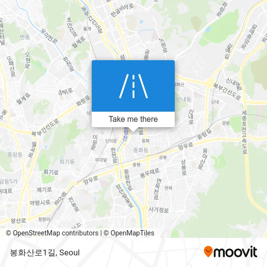 봉화산로1길 map