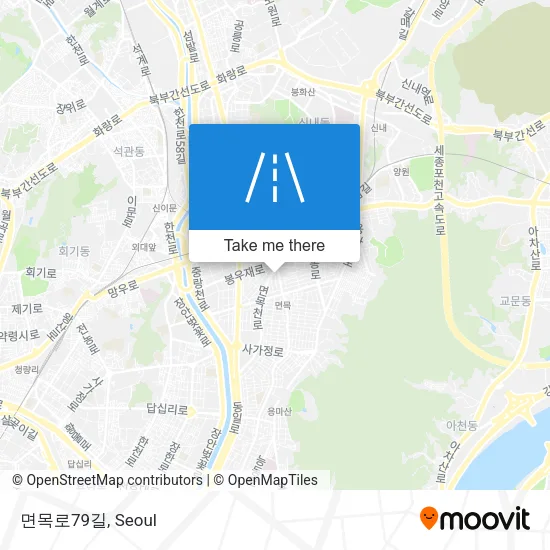 면목로79길 map