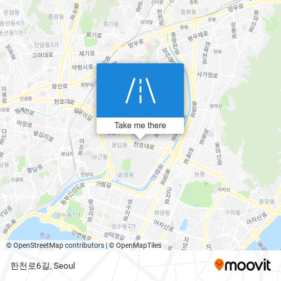 한천로6길 map