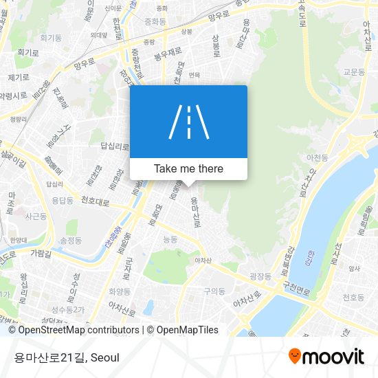 용마산로21길 map