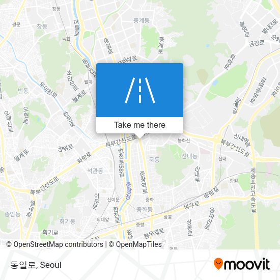 동일로 map