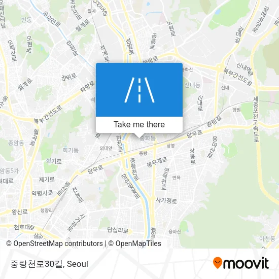 중랑천로30길 map