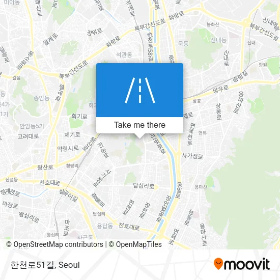 한천로51길 map