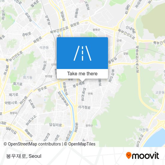 봉우재로 map