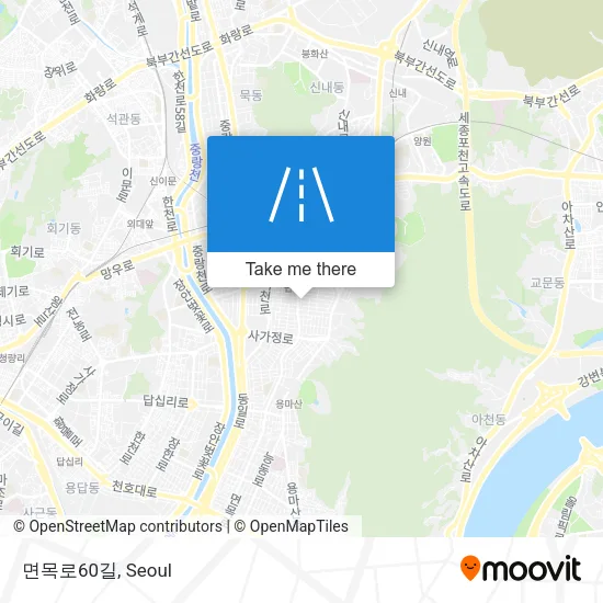 면목로60길 map