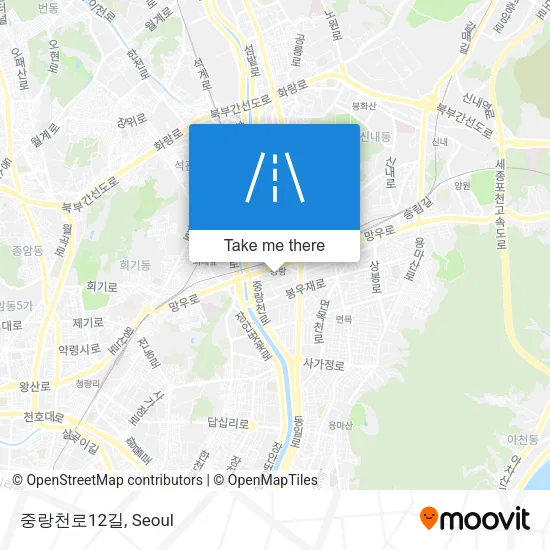중랑천로12길 map