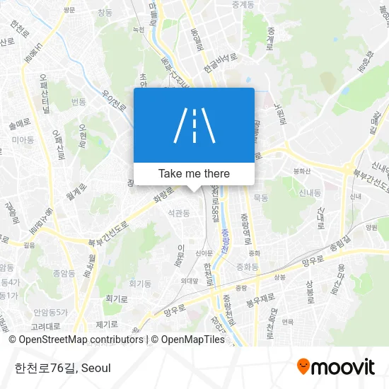 한천로76길 map
