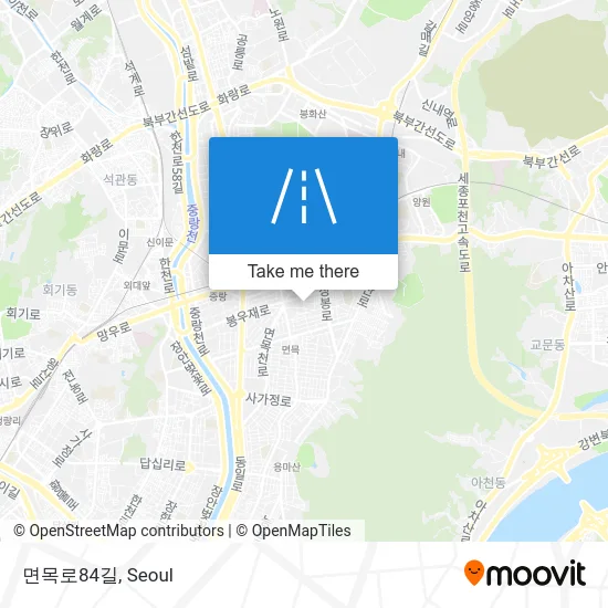 면목로84길 map