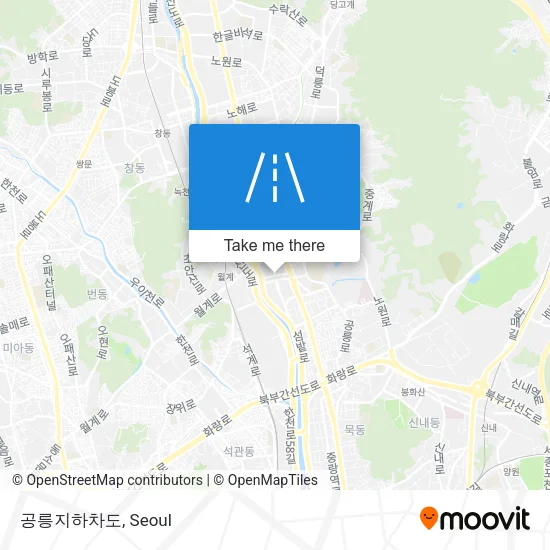 공릉지하차도 map