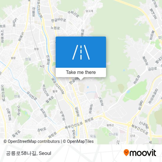 공릉로58나길 map