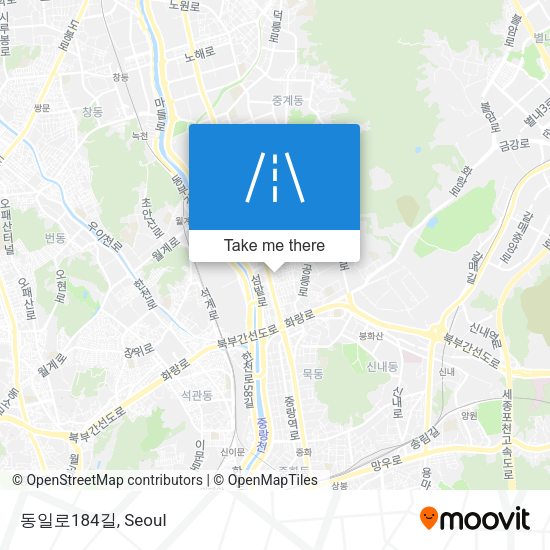 동일로184길 map