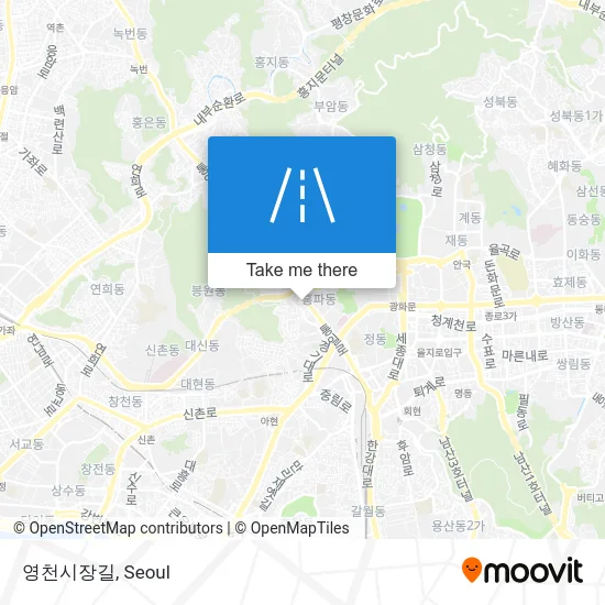 영천시장길 map