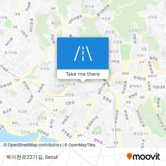 북아현로22가길 map