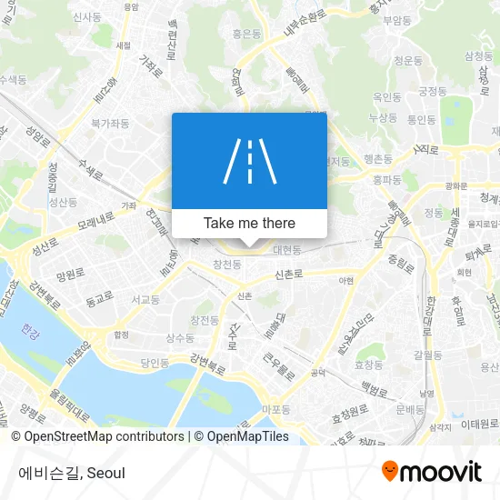 에비슨길 map