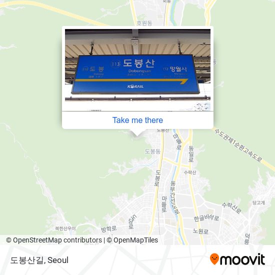 도봉산길 map