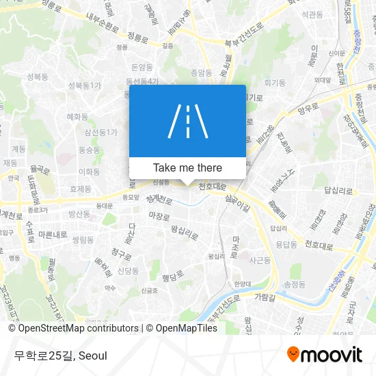 무학로25길 map