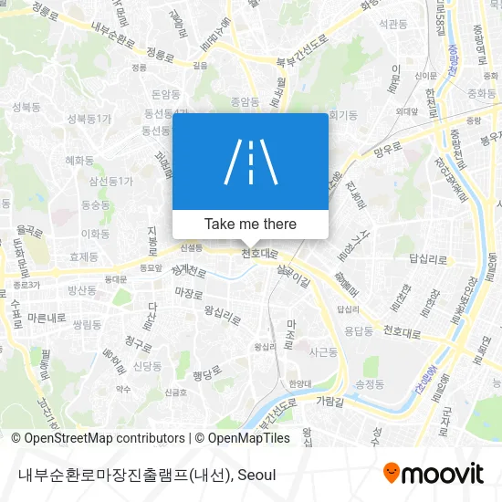 내부순환로마장진출램프(내선) map