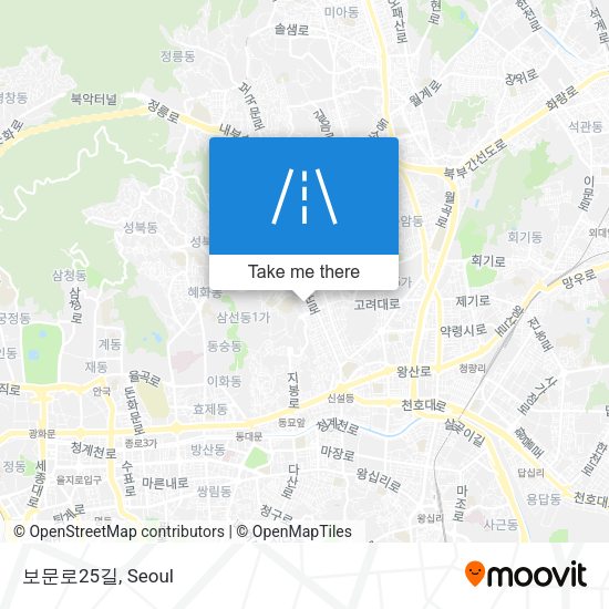 보문로25길 map